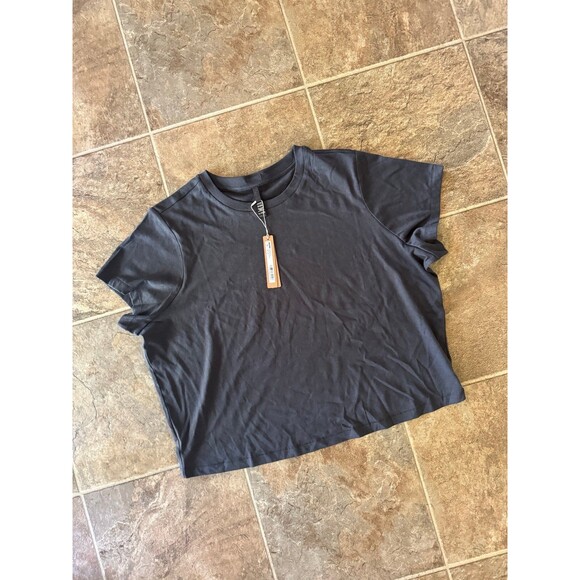 Skims Relaxed Shrunken T-Shirt Ash Size XL - Picture 3 of 8